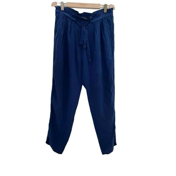 Ramy Brook Size Small Pants Blue Joggers Silk Spandex Blend - Picture 1 of 8